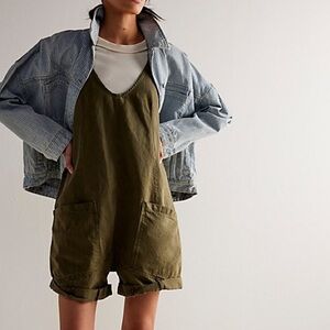 Free People High Roller Shortalls